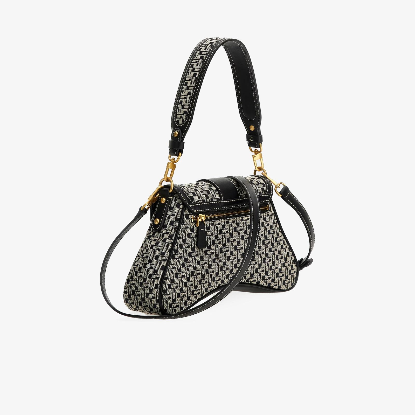 Guess Belle Vintage Flap Kadın Siyah Omuz Çantası