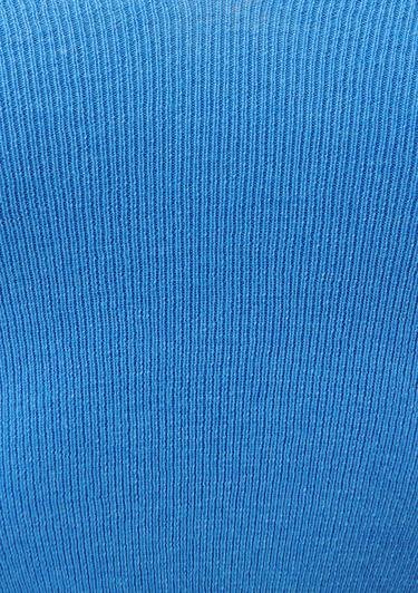  Mavi V Yaka Mavi Crop Kazak Fitted / Vücuda Oturan Kesim 1710122-70858