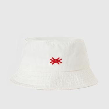  Logolu Balıkçı Şapka Çocuk Beyaz Şapka