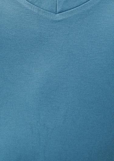  Mavi V Yaka Mavi Basic Tişört Regular Fit / Normal Kesim 167714-70753