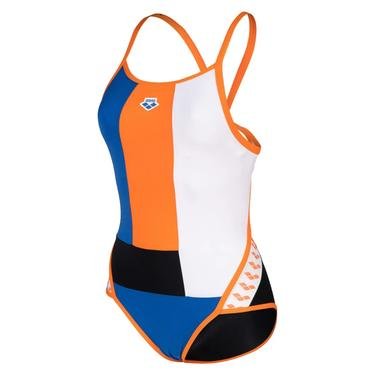  Icons Swimsuit Super Fly Back Panel Kadın Siyah Yüzücü Mayosu 005035513