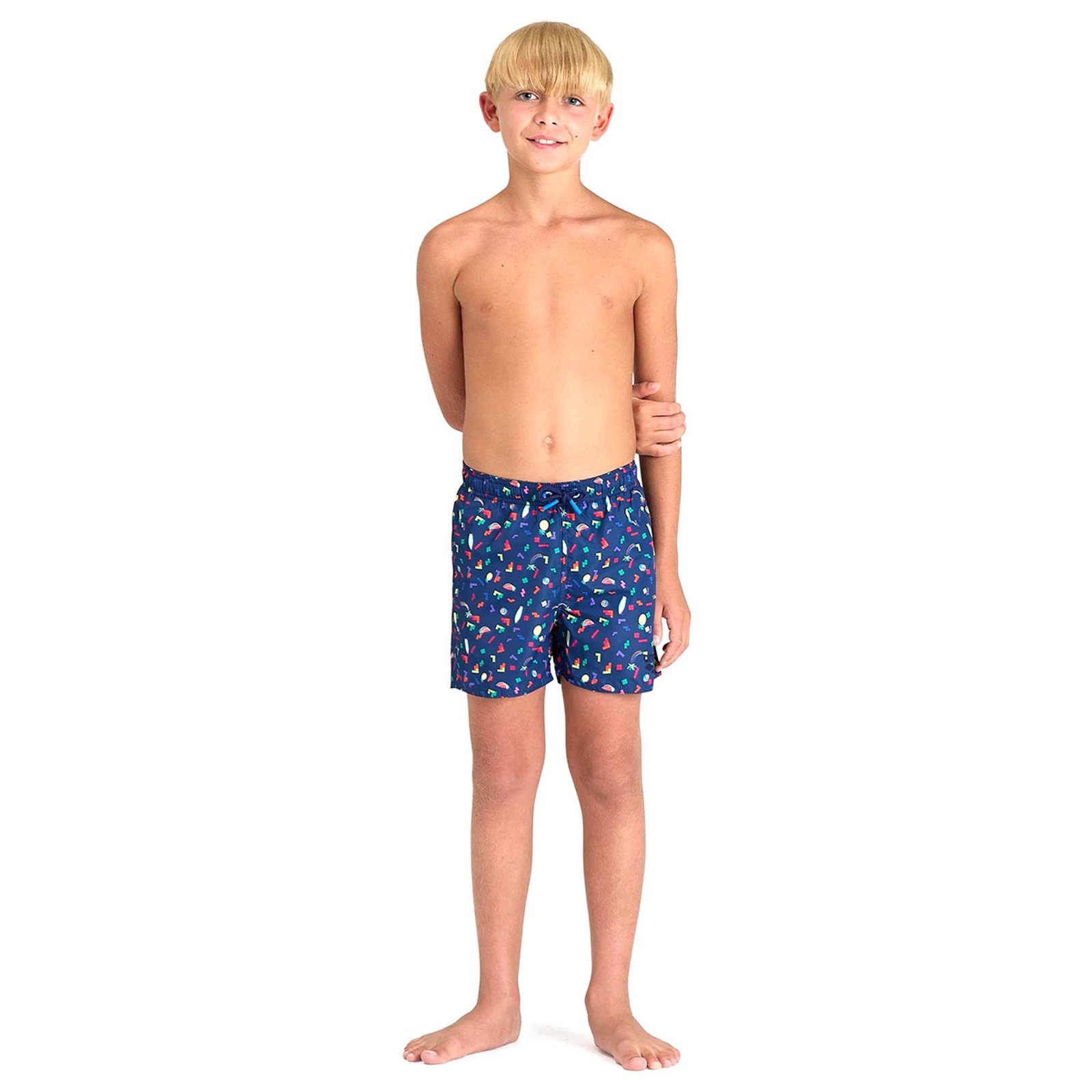 Beach Allover Çocuk Mavi Yüzücü Şortu 006225750
