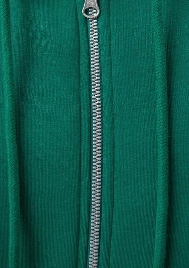  Mavi Fermuarlı Kapüşonlu Yeşil Sweatshirt 1610221-71874