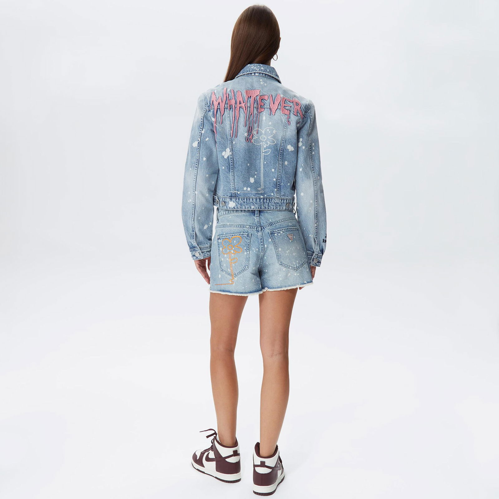 Guess Stevie Denim Kadın Mavi Ceket