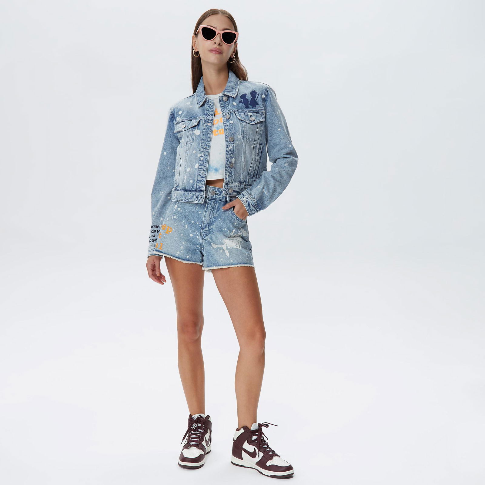 Guess Stevie Denim Kadın Mavi Ceket