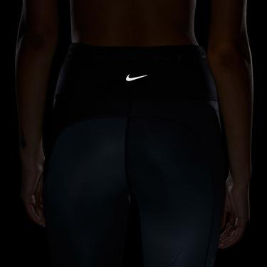  Nike Dri-Fit Fast Mid Rise 7/8 Kadın Gri Tayt