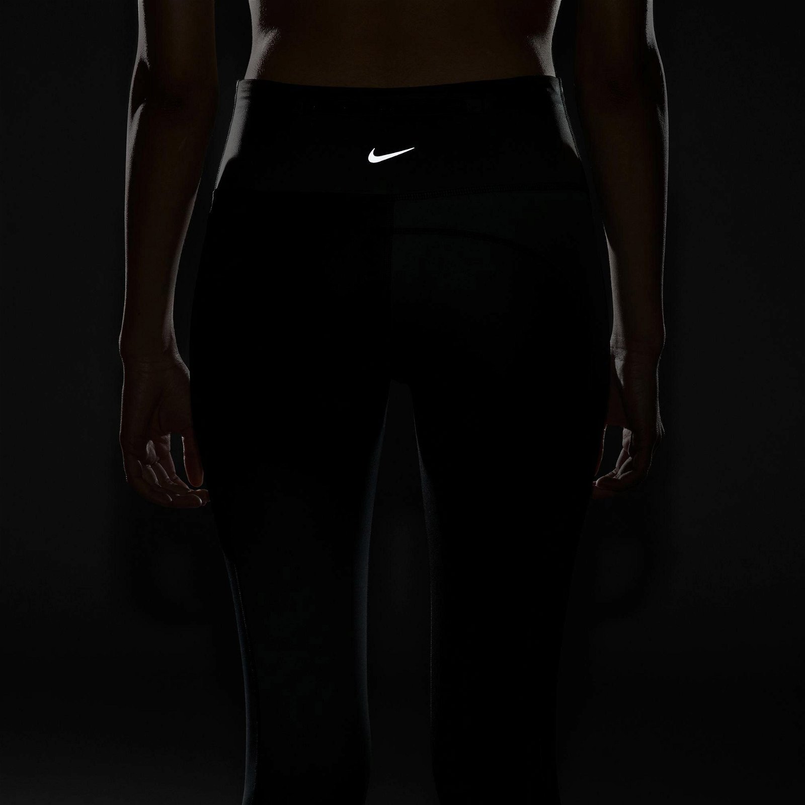 Nike Dri-Fit Fast Mid Rise 7/8 Kadın Gri Tayt