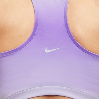  Nike Dri-Fit Swoosh Print Crop Tank Kadın Mor Kolsuz T-Shirt