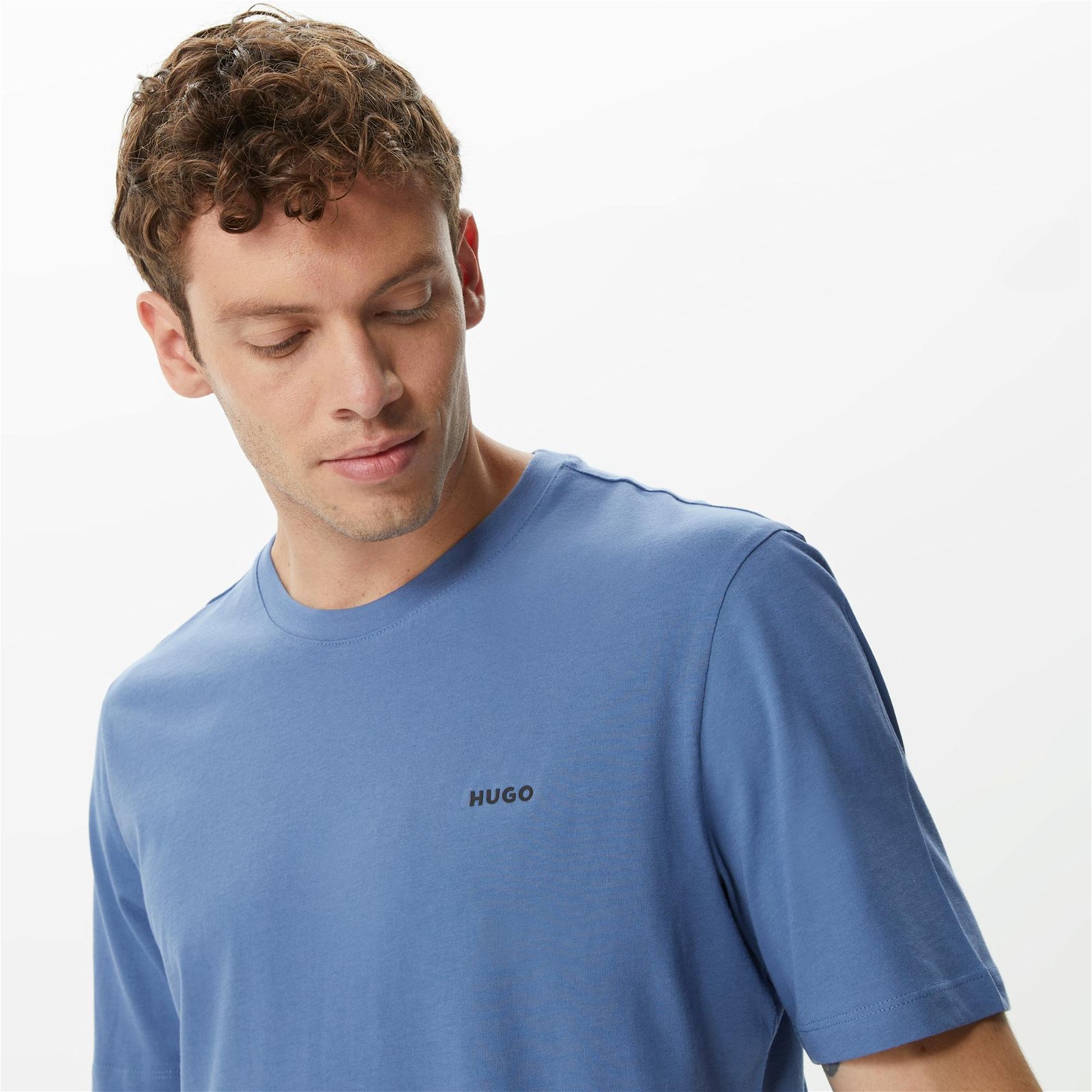 Hugo Dero Erkek Mavi T-Shirt