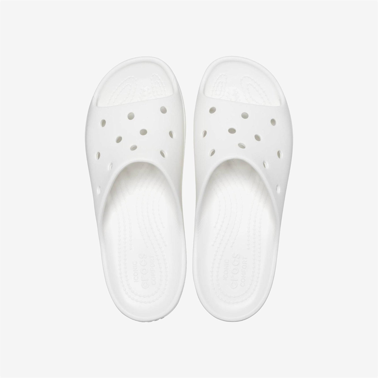 Crocs Classic Platform Slide Kadın Beyaz Terlik