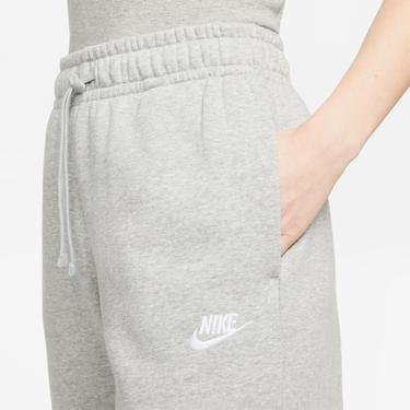  Nike Sportswear Club Fleece Mid Rise Wide Kadın Gri Eşofman Altı
