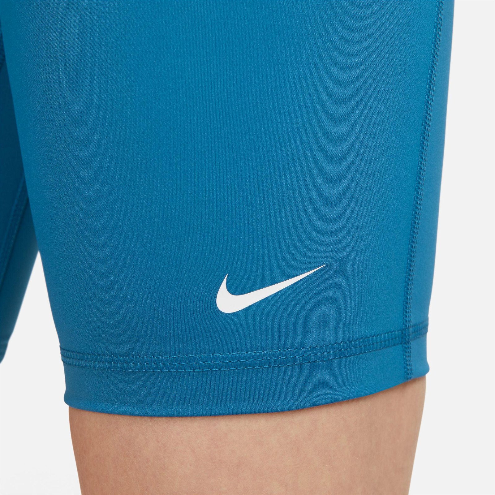 Nike Pro 365 Short 18 cm High Rise Kadın Mavi Tayt