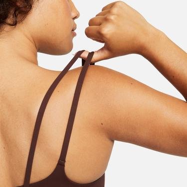  Nike Dri-FIT Alate Trace Kadın Kahverengi Bra