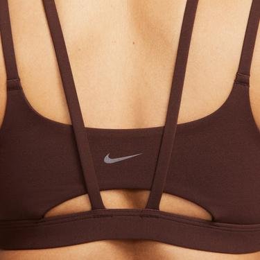  Nike Dri-FIT Alate Trace Kadın Kahverengi Bra
