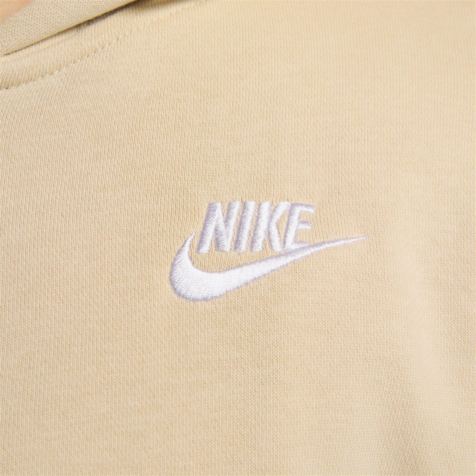 Nike Sportswear Club Fleece Full Zip Hoodie Kadın Beyaz Sweatshirt
