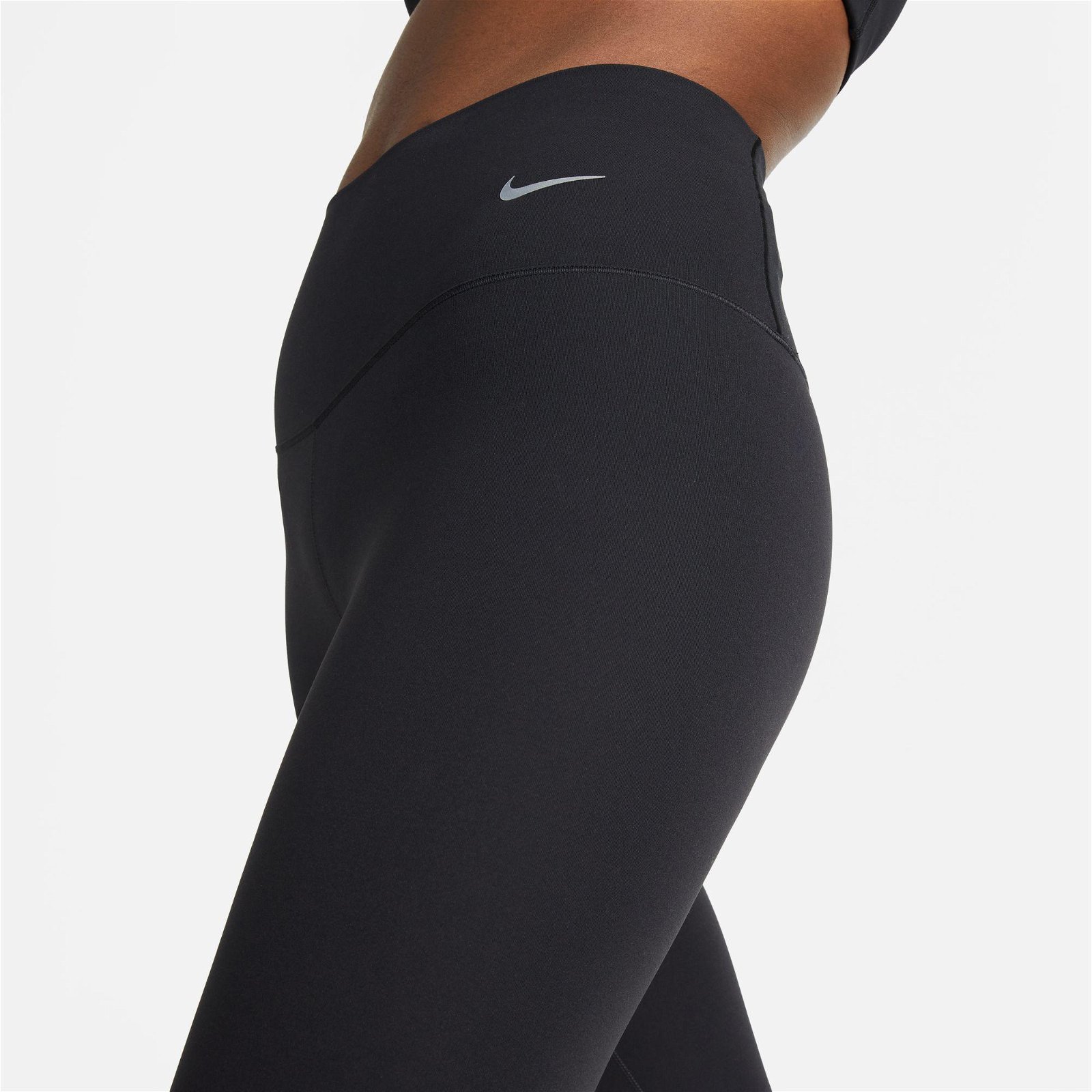 Nike Dri-FIT Zenvy High Rise Crop Kadın Siyah Tayt