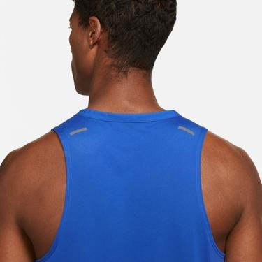  Nike Dri-FIT Rise 365 Tank Erkek Mavi Kolsuz T-Shirt