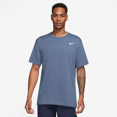  Nike Dri-FIT Crew Solid Erkek Mavi T-Shirt