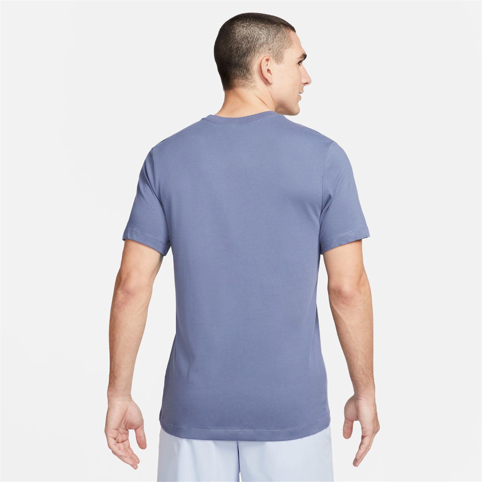 Nike Dri-FIT Crew Solid Erkek Mavi T-Shirt