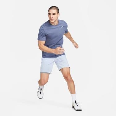  Nike Dri-FIT Crew Solid Erkek Mavi T-Shirt