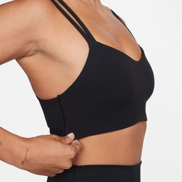  Nike Dri-FIT Alate Trace Kadın Siyah Bra