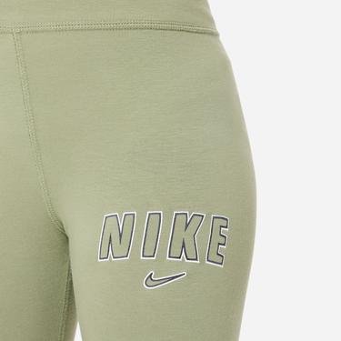  Nike Sportswear Fav Trend High Weist Print Çocuk Yeşil Tayt