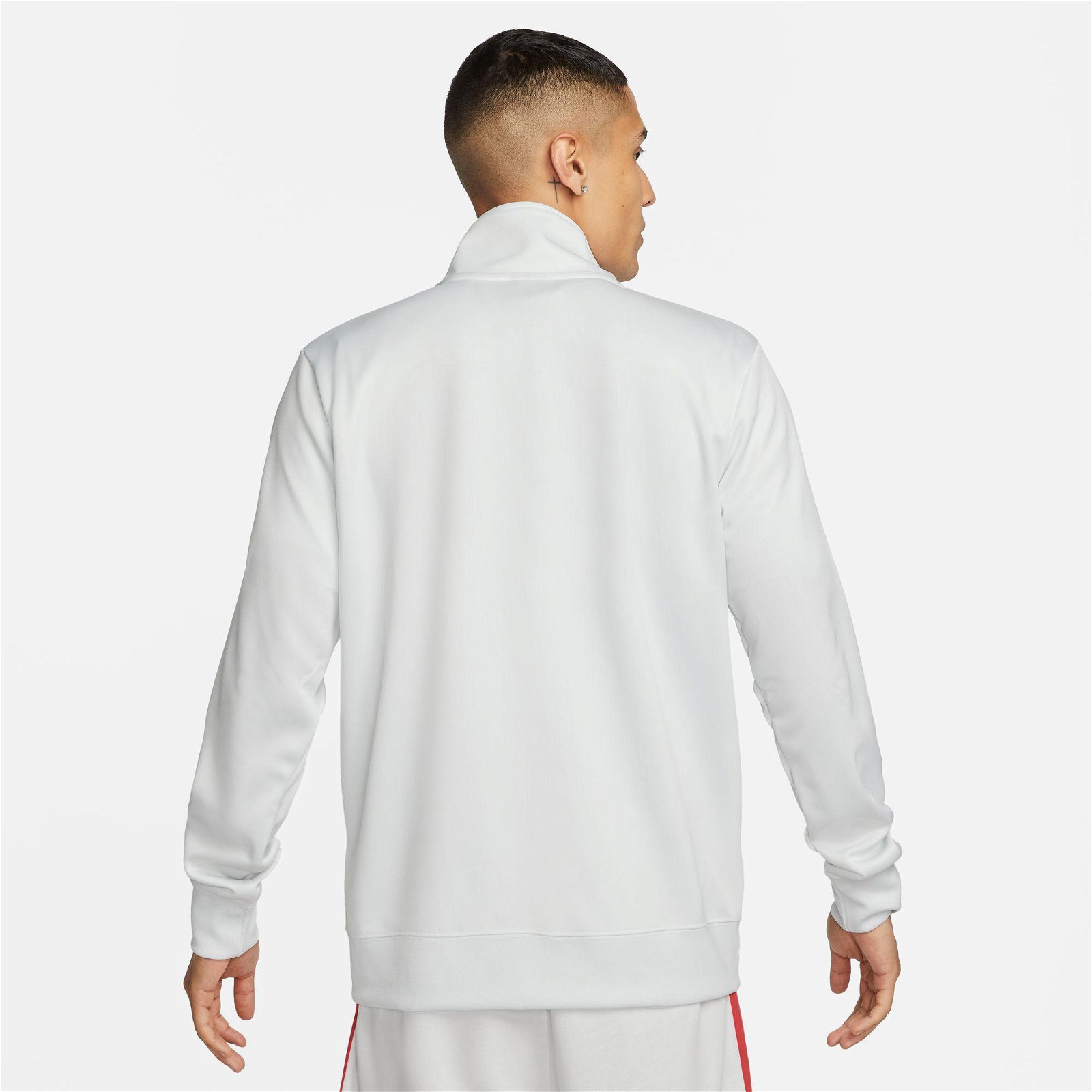 Nike Sportswear Swoosh Air Tracktop Erkek Beyaz Sweatshirt