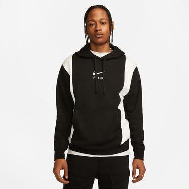  Nike Sportswear Swoosh Air Pullover Hoody Fleece Erkek Siyah Sweatshirt