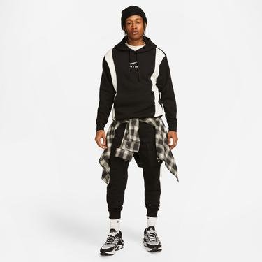  Nike Sportswear Swoosh Air Pullover Hoody Fleece Erkek Siyah Sweatshirt