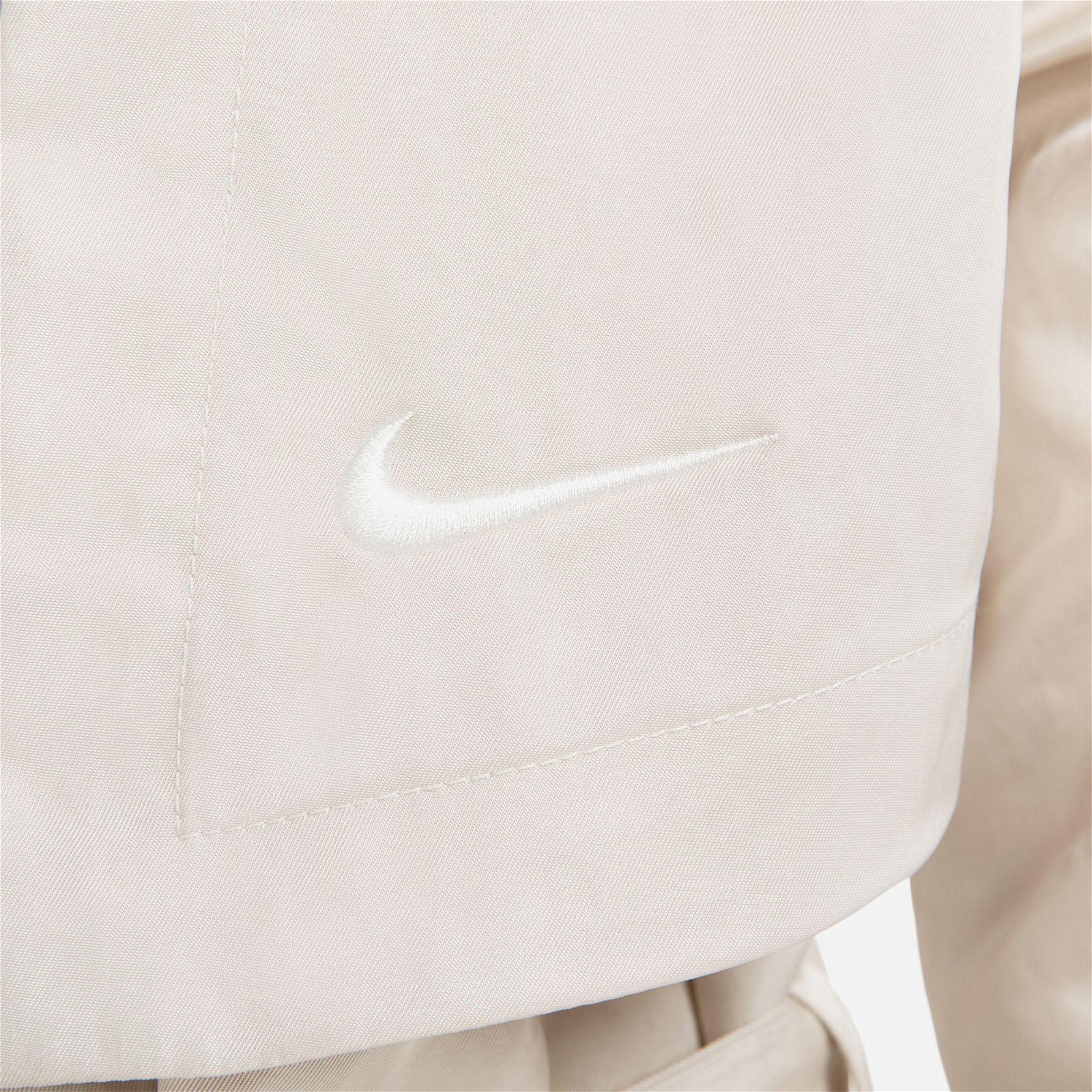 Nike Sportswear Essential Trench Kadın Beyaz Ceket