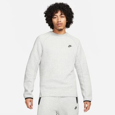  Nike Tech Fleece Crew Erkek Gri Uzun Kollu Sweatshirt