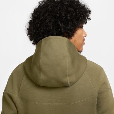  Nike Tech Fleece Full Zip Windrunner Hoodie Erkek Haki Sweatshirt