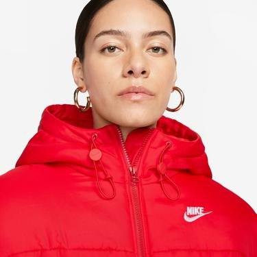  Nike Sportswear Essentialtl Therma Fit Classic Puffer Kadın Kırmızı Mont