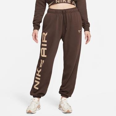  Nike Sportswear Air Fleece Oversize High Rise Kadın Kahverengi Eşofman Altı