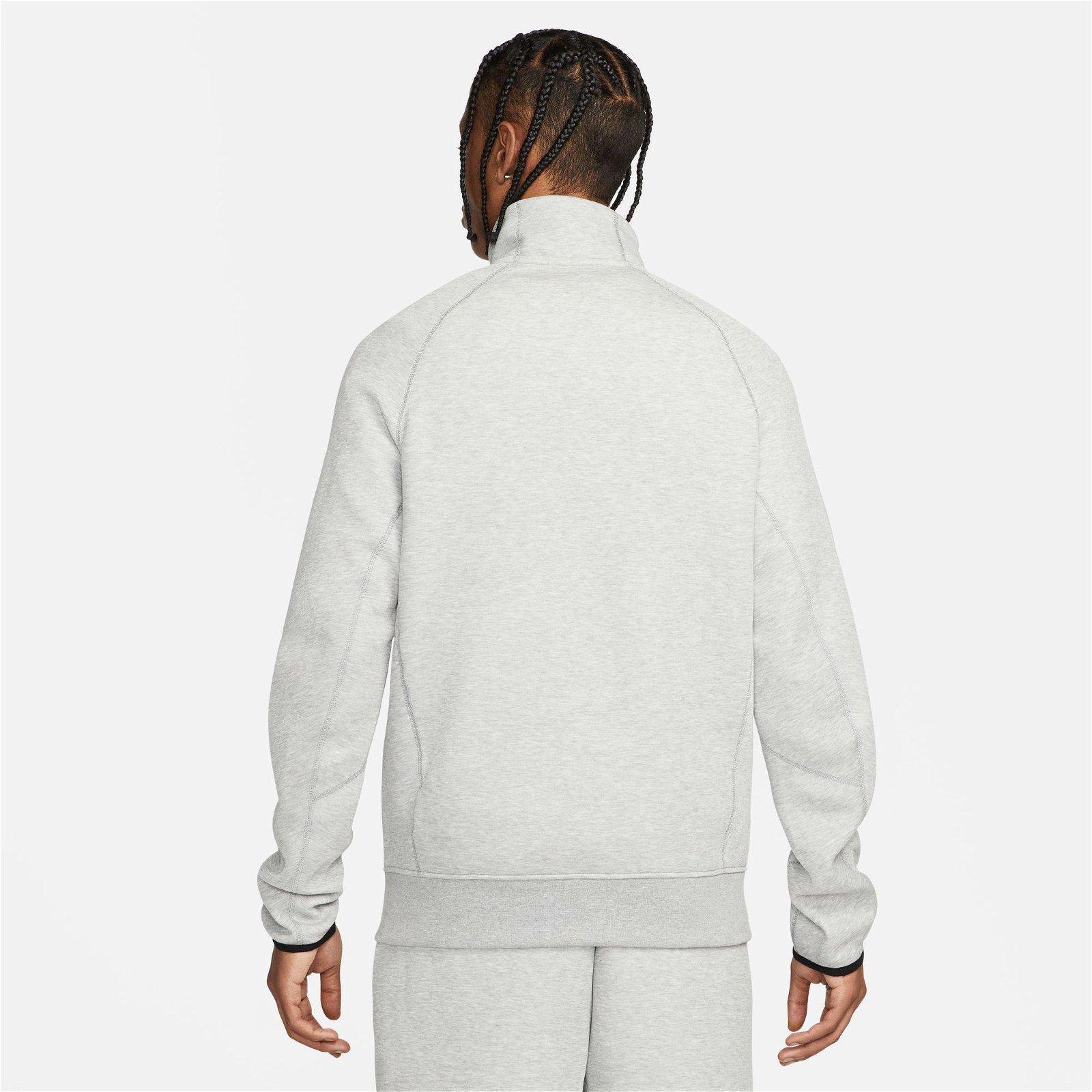 Nike Tech Fleece Top Erkek Gri Uzun Kollu Sweatshirt
