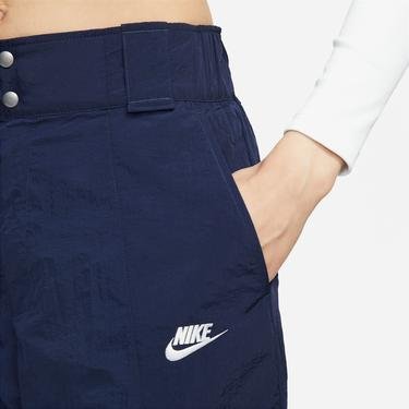  Nike Sportswear Woven Oversize High Rise Kadın Mavi Eşofman Altı
