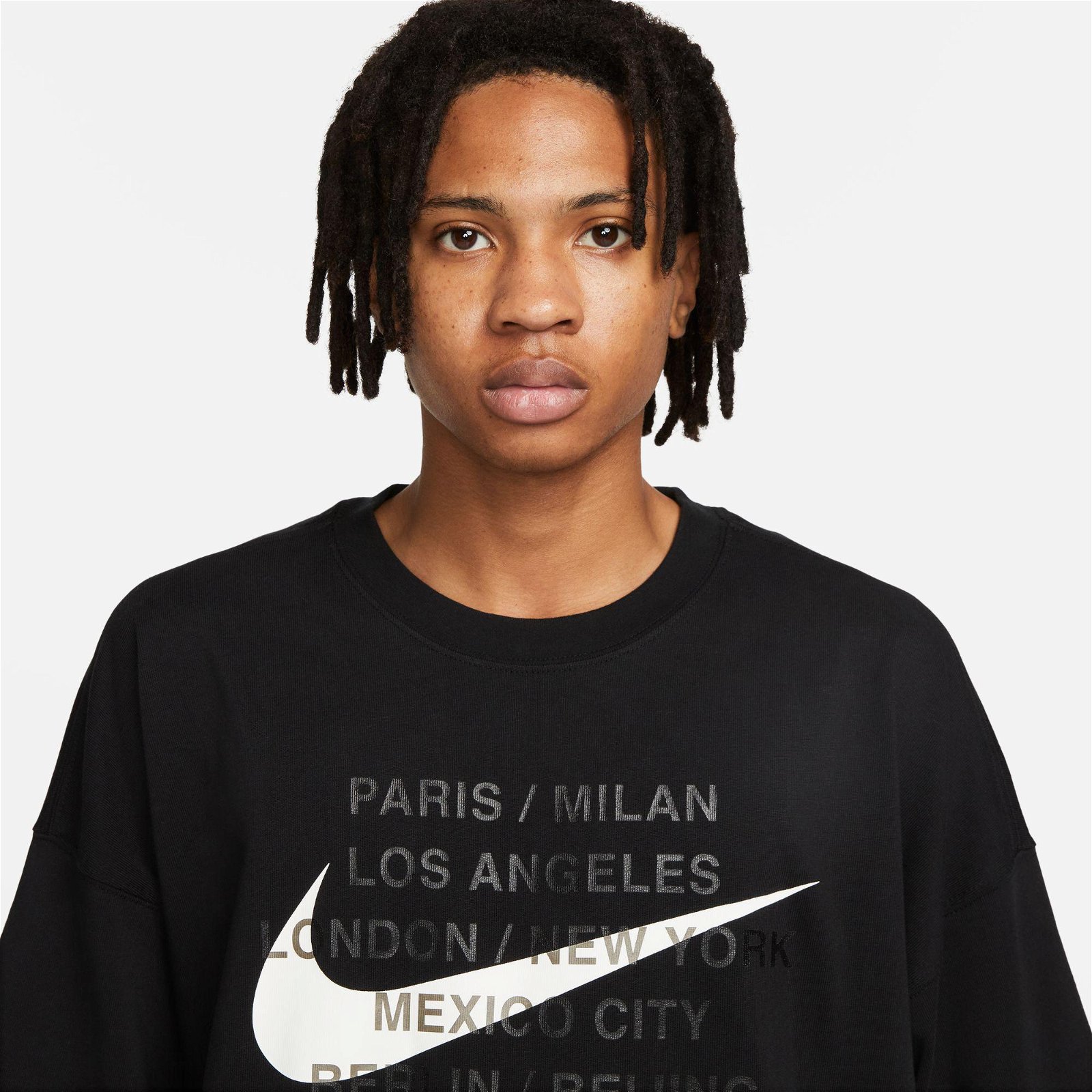 Nike Sportswear Oversize Air Erkek Siyah T-Shirt