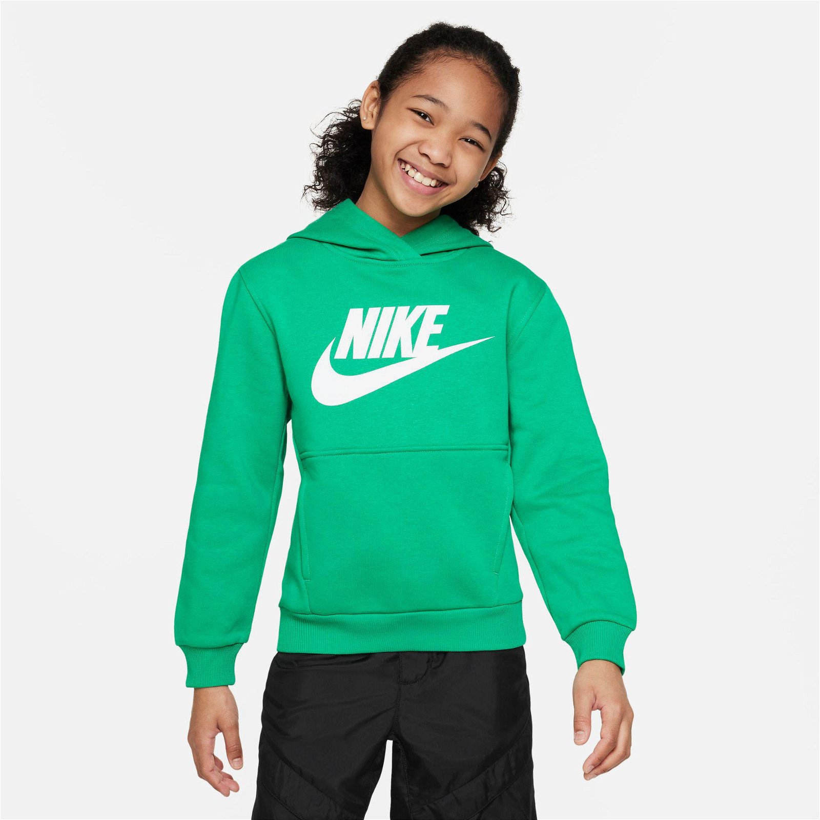 Nike Sportswear Club Fleece Hoody Çocuk Yeşil Sweatshirt