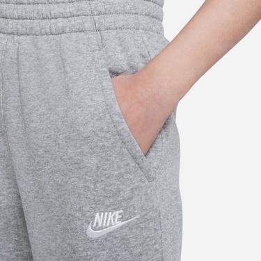  Nike Sportswear Club Fleece High Rise Çocuk Gri Eşofman Altı