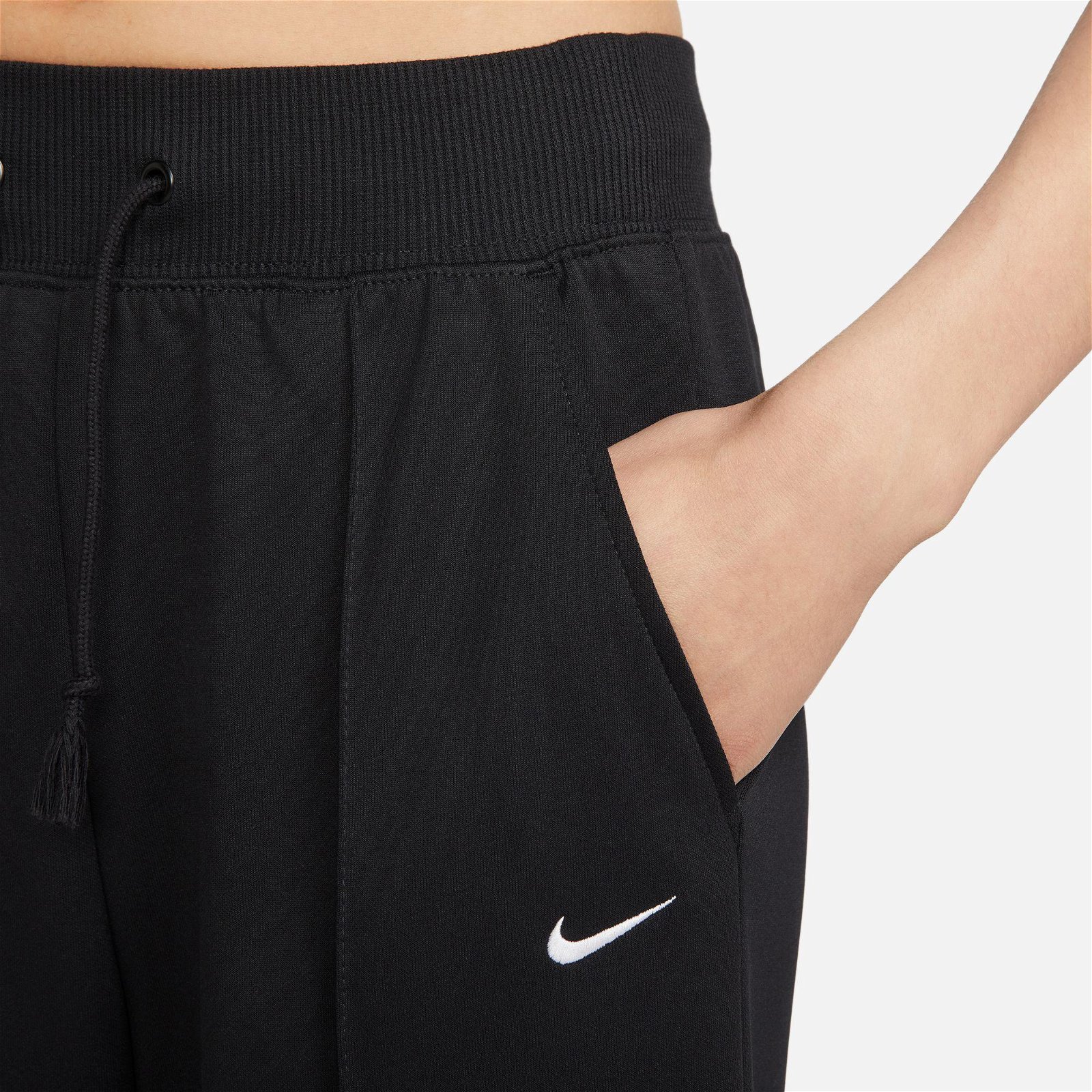 Nike Sportswear Essential High Rise Wide Leg Kadın Siyah Eşofman Altı