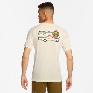 Nike Dri-FIT Trail Erkek Krem T-Shirt