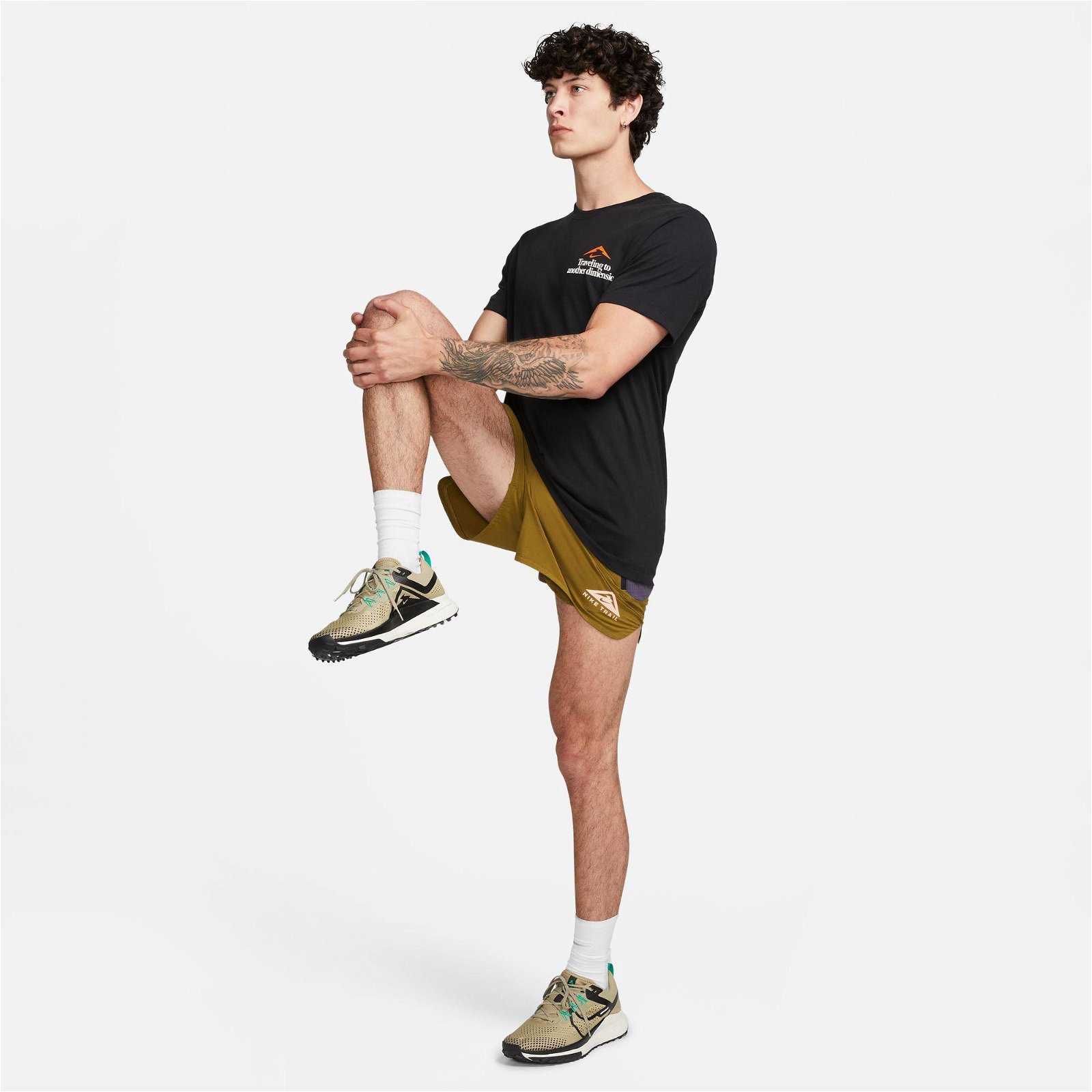 Nike Dri-FIT Trail Erkek Siyah T-Shirt