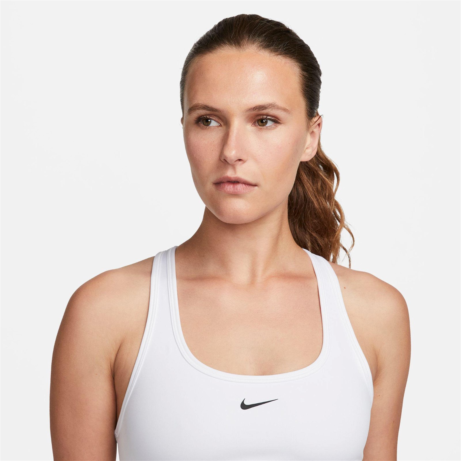 Nike Swoosh Light Sport Kadın Beyaz Bra