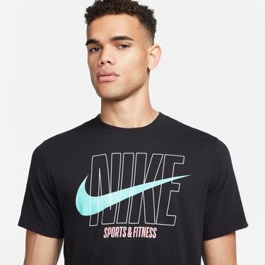  Nike Dri-FIT Slub Erkek Siyah T-Shirt