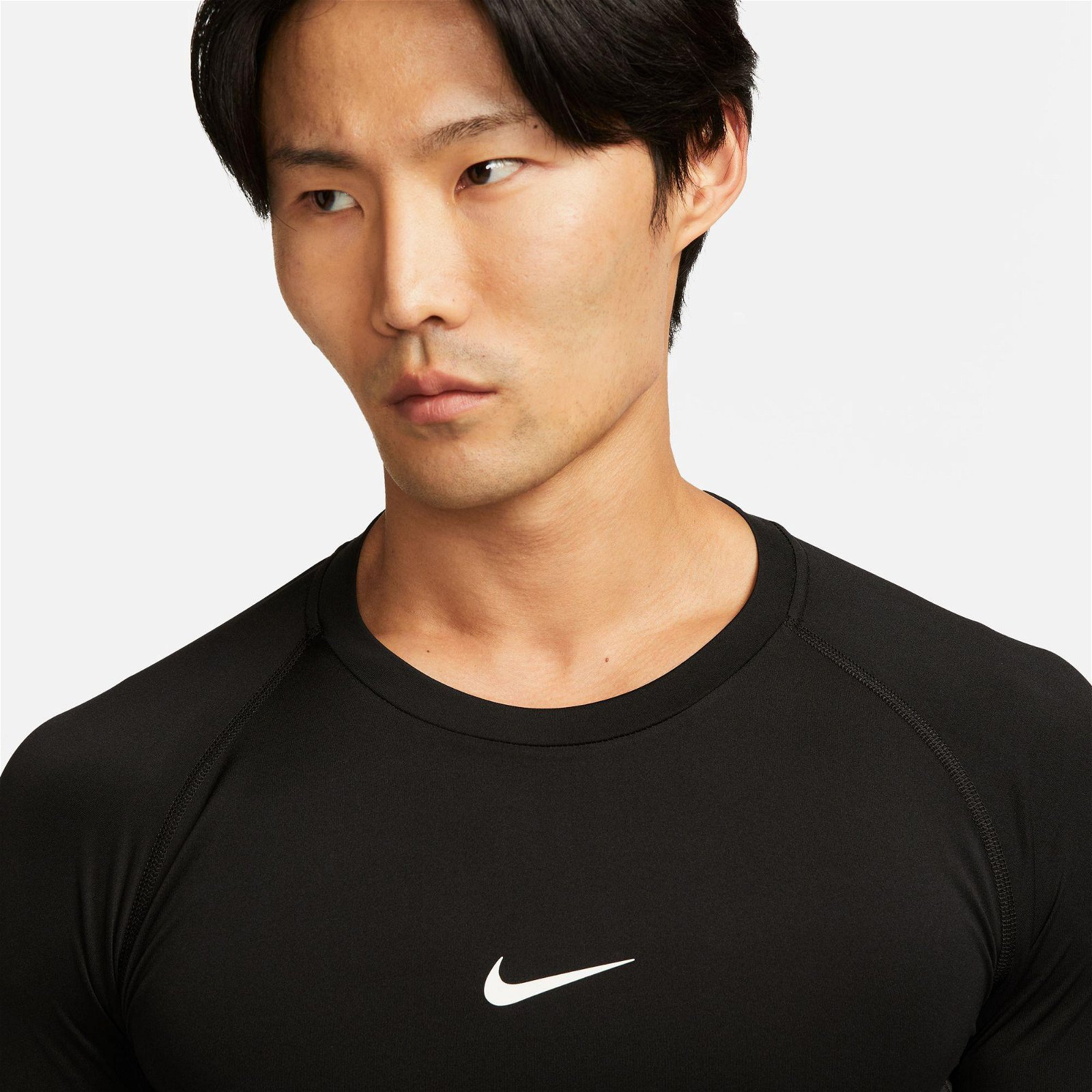  Nike Pro Dri-FIT Top Erkek Siyah Uzun Kollu T-Shirt