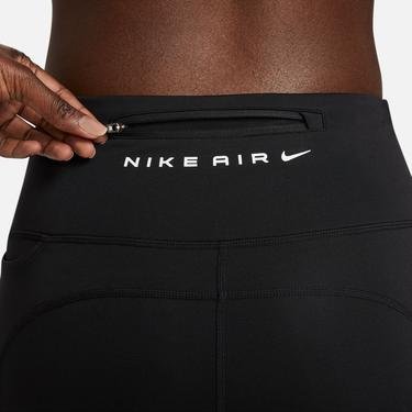  Nike Air Fast Dri-FIT Mid Rise 7/8 Kadın Siyah Tayt