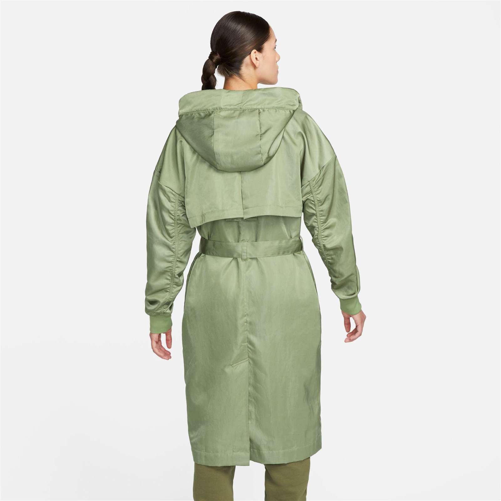 Nike Sportswear Essential Trench Kadın Yeşil Ceket