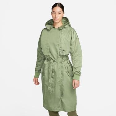  Nike Sportswear Essential Trench Kadın Yeşil Ceket