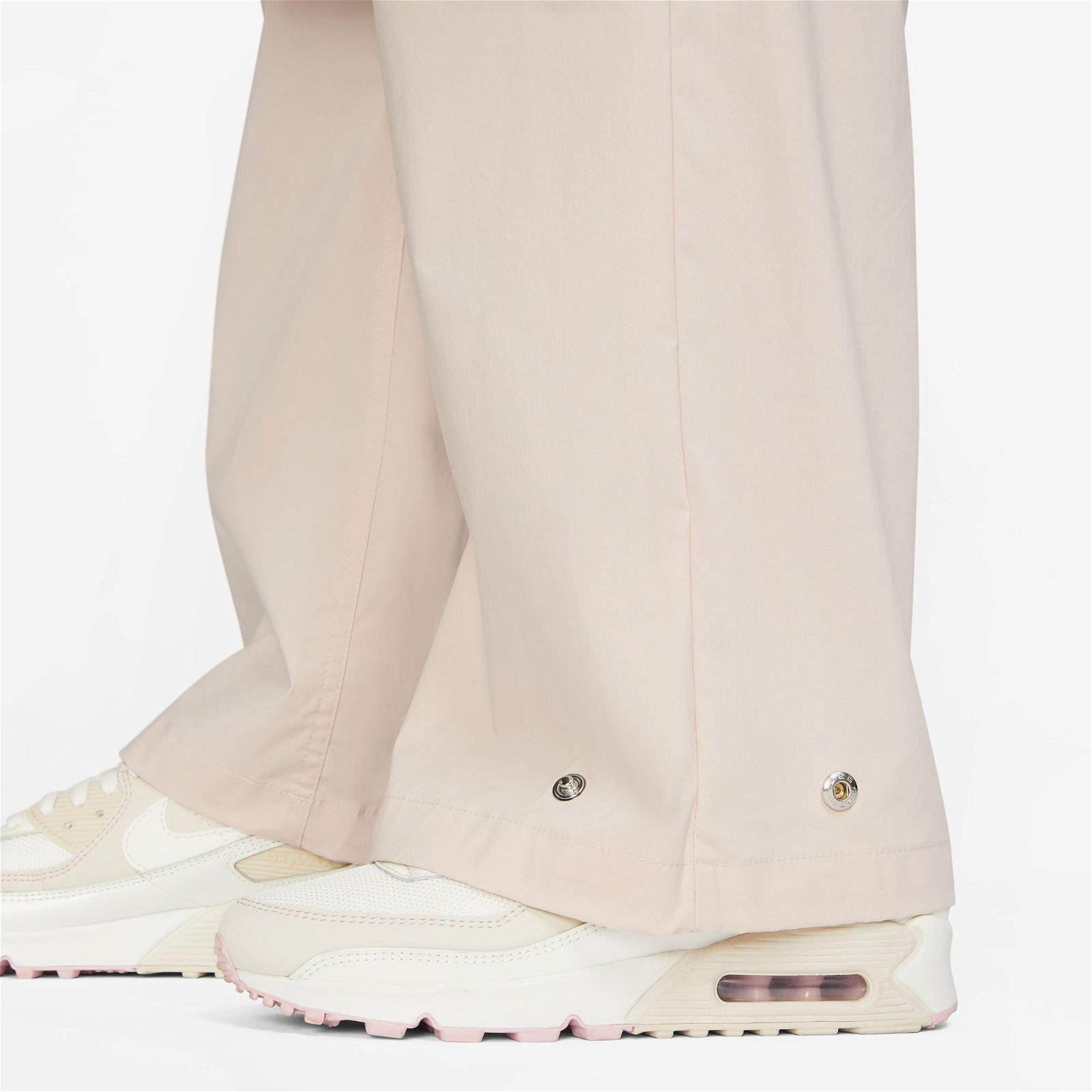 Nike Sportswear Collection Woven Trouser Kadın Krem Rengi Eşofman Altı