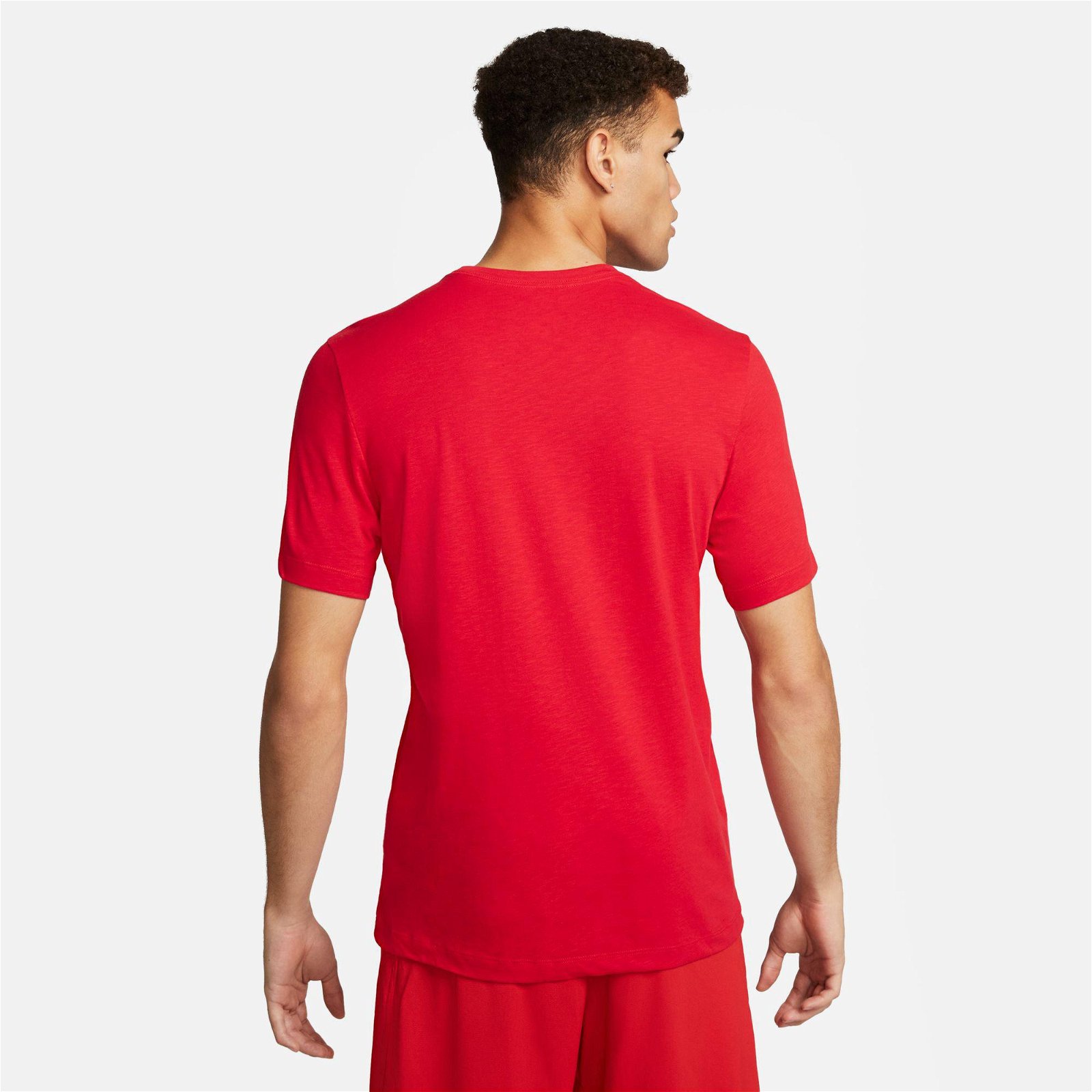 Nike Dri-FIT Slub Erkek Kırmızı T-Shirt